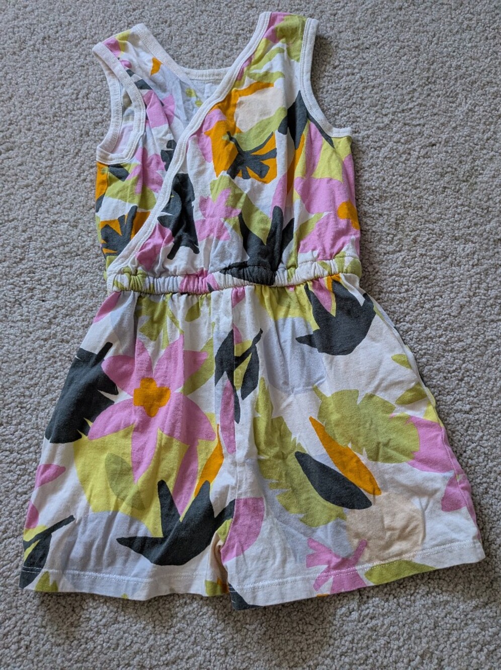 Tea Collection Reversible Wrap Romper Oasis Floral